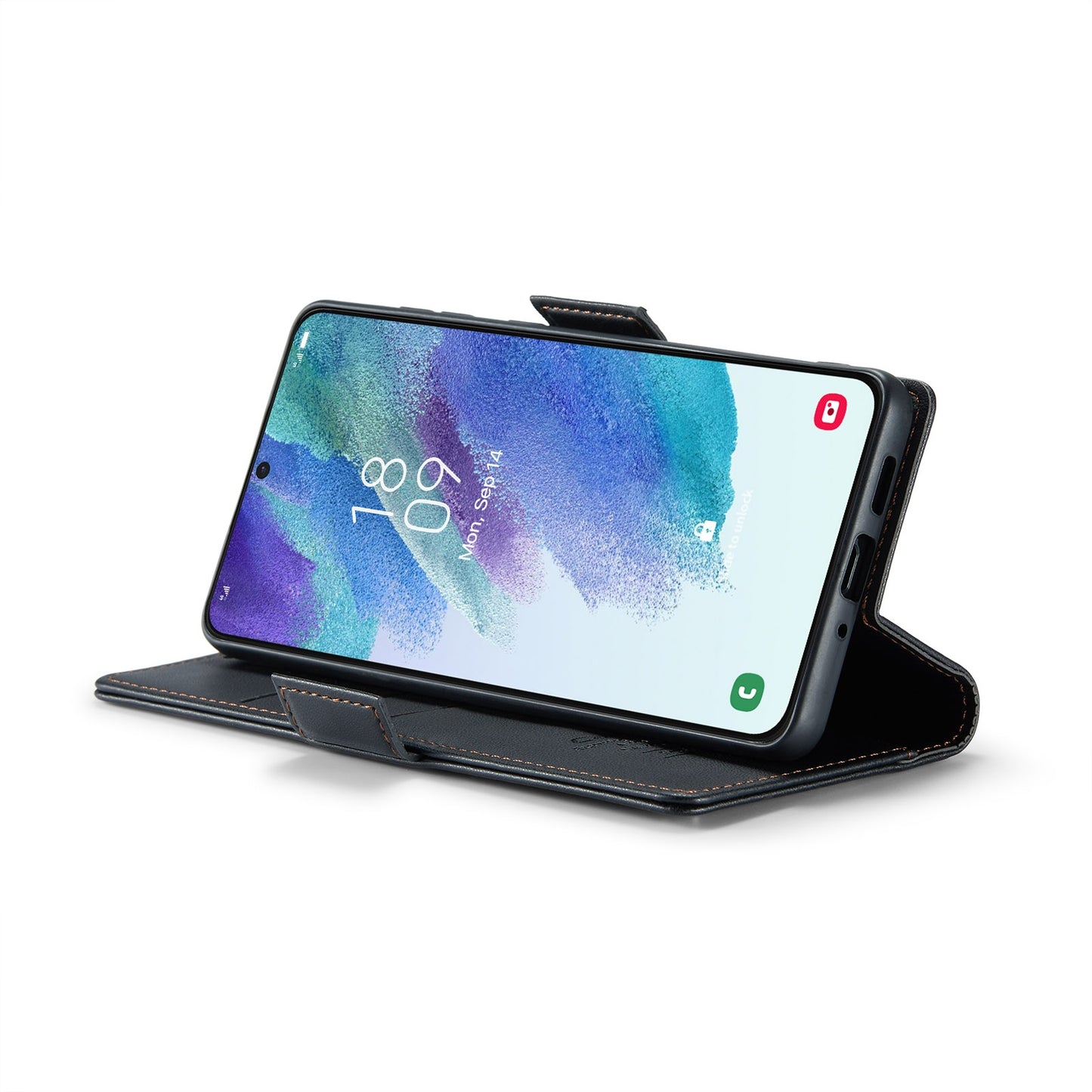 Samsung Galaxy S21 FE 5G Leather Wallet Case - RFID Blocking, Stand Function, Card Slots