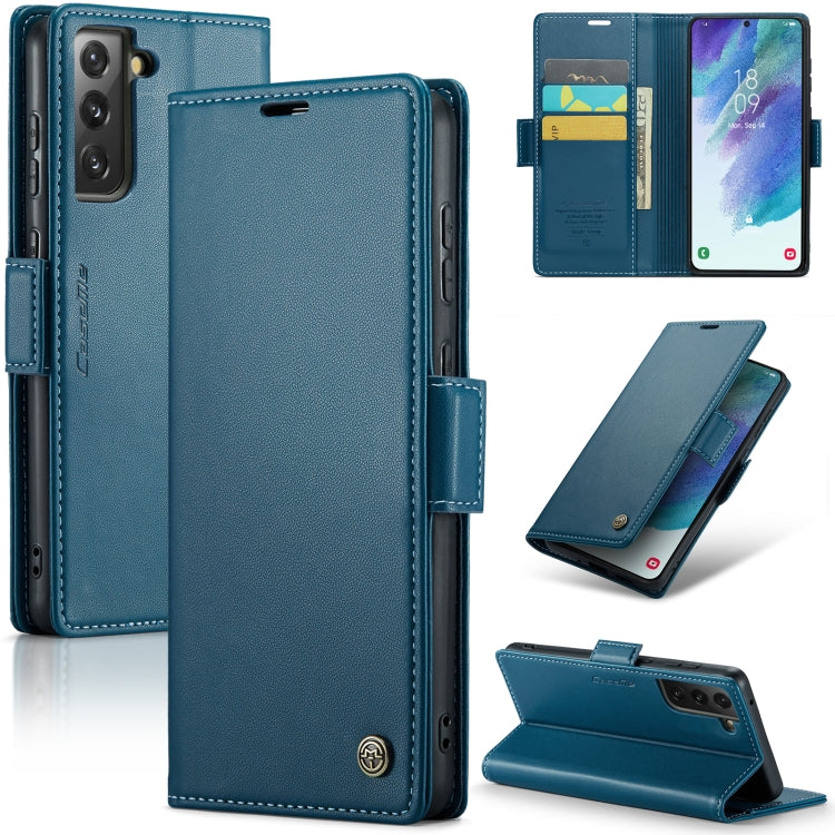 Samsung Galaxy S21 FE 5G Leather Wallet Case - RFID Blocking, Stand Function, Card Slots