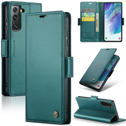 Samsung Galaxy S21 FE 5G Leather Wallet Case - RFID Blocking, Stand Function, Card Slots
