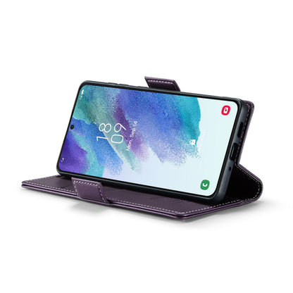 Samsung Galaxy S21 FE 5G Leather Wallet Case - RFID Blocking, Stand Function, Card Slots