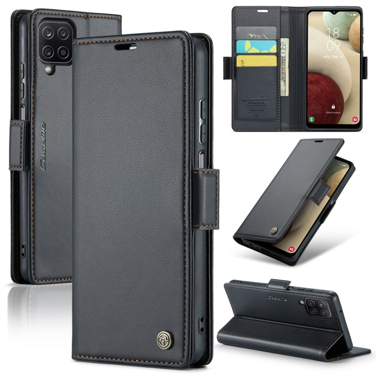 Samsung Galaxy A12 5g Leather Wallet Case - RFID Blocking, Stand Function, Card Slots