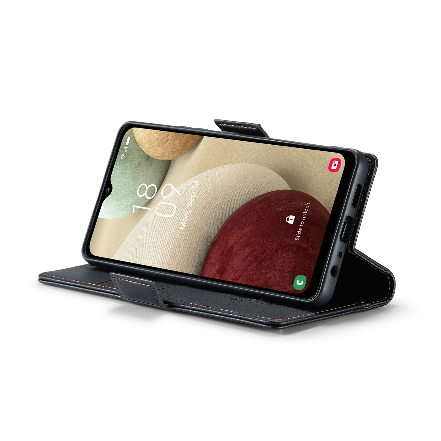 Samsung Galaxy A12 5g Leather Wallet Case - RFID Blocking, Stand Function, Card Slots