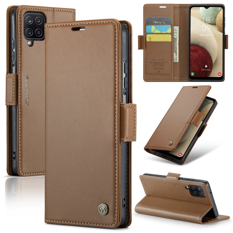 Samsung Galaxy A12 5g Leather Wallet Case - RFID Blocking, Stand Function, Card Slots