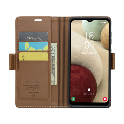 Samsung Galaxy A12 5g Leather Wallet Case - RFID Blocking, Stand Function, Card Slots