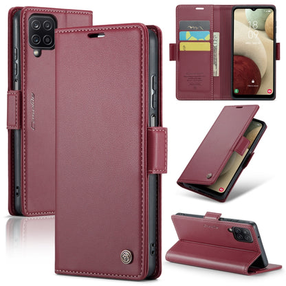 Samsung Galaxy A12 5g Leather Wallet Case - RFID Blocking, Stand Function, Card Slots