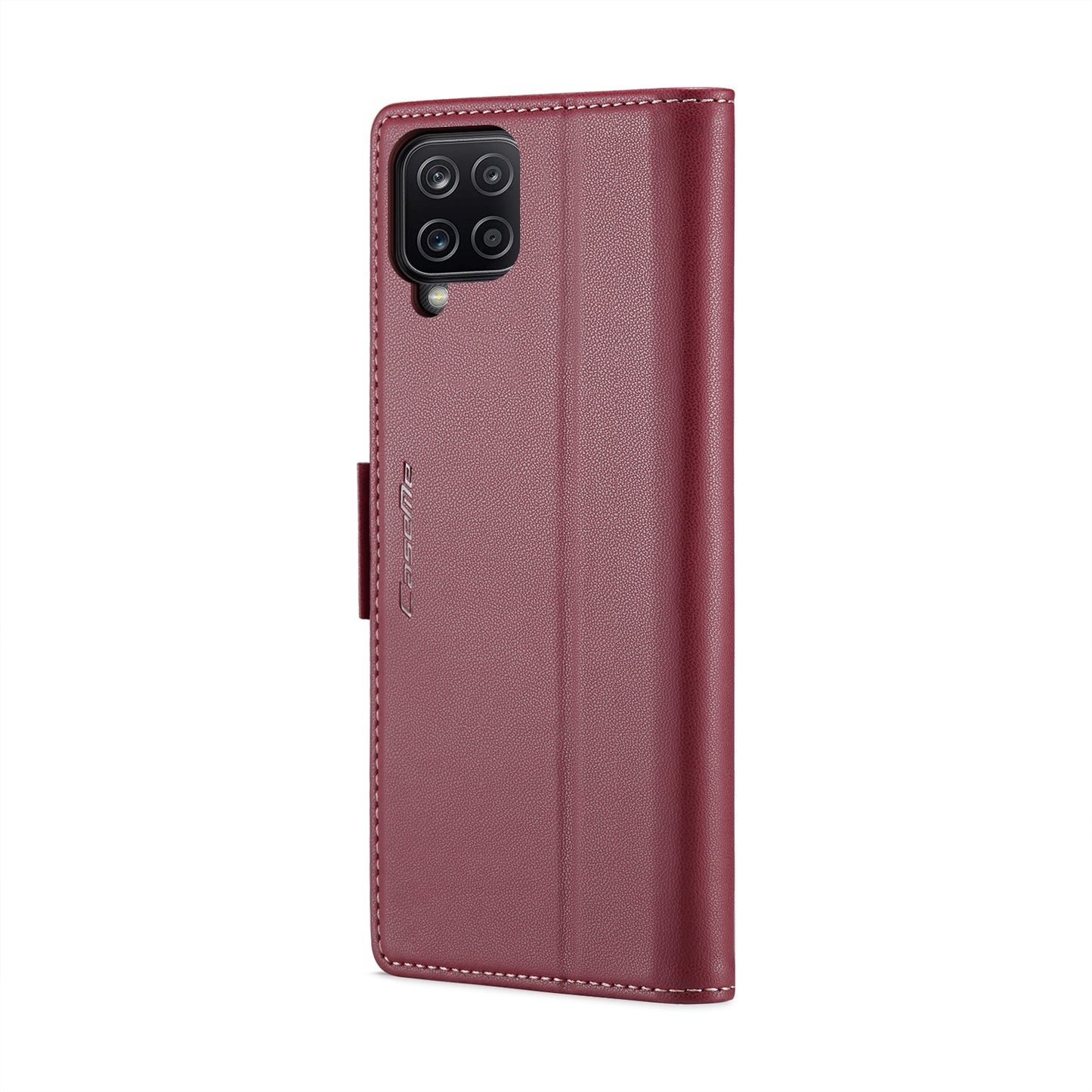 Samsung Galaxy A12 5g Leather Wallet Case - RFID Blocking, Stand Function, Card Slots