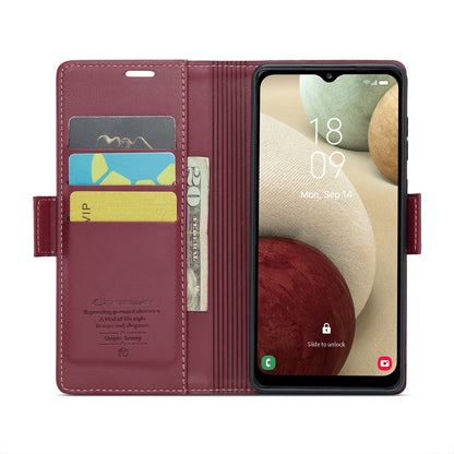 Samsung Galaxy A12 5g Leather Wallet Case - RFID Blocking, Stand Function, Card Slots