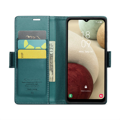 Samsung Galaxy A12 5g Leather Wallet Case - RFID Blocking, Stand Function, Card Slots