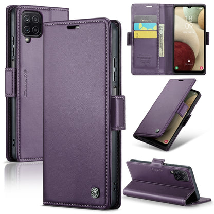 Samsung Galaxy A12 5g Leather Wallet Case - RFID Blocking, Stand Function, Card Slots