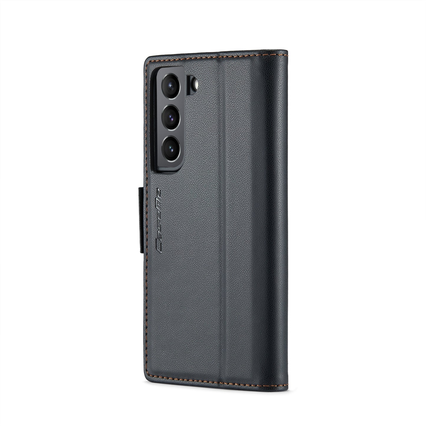 Samsung Galaxy S21 5G Leather Wallet Case - RFID Blocking, Stand Function, Card Slots
