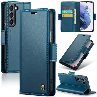 Samsung Galaxy S21 5G Leather Wallet Case - RFID Blocking, Stand Function, Card Slots