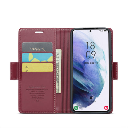Samsung Galaxy S21+ 5G Leather Wallet Case - RFID Blocking, Stand Function, Card Slots