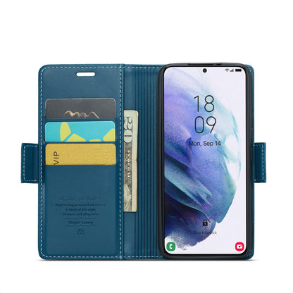 Samsung Galaxy S21+ 5G Leather Wallet Case - RFID Blocking, Stand Function, Card Slots