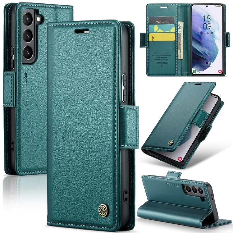 Samsung Galaxy S21+ 5G Leather Wallet Case - RFID Blocking, Stand Function, Card Slots