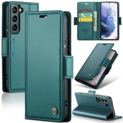 Samsung Galaxy S21+ 5G Leather Wallet Case - RFID Blocking, Stand Function, Card Slots