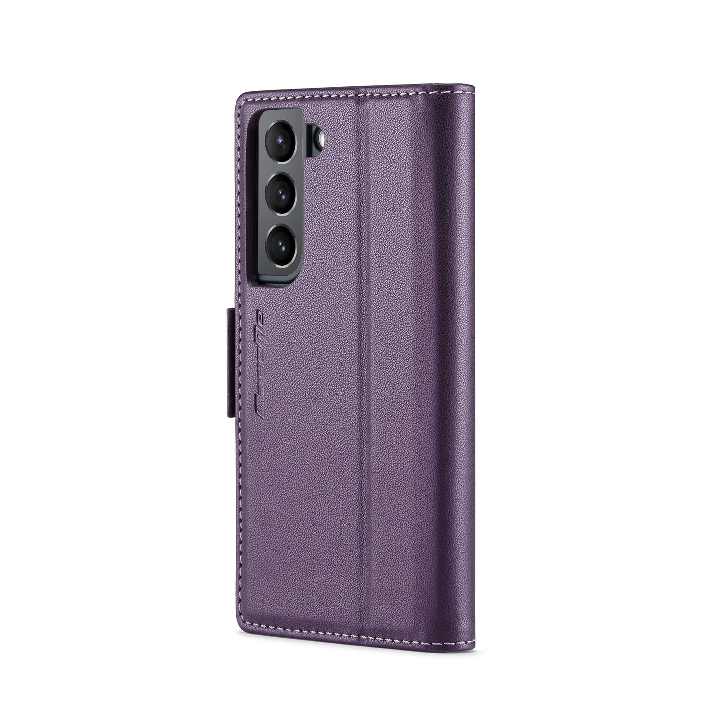 Samsung Galaxy S21+ 5G Leather Wallet Case - RFID Blocking, Stand Function, Card Slots