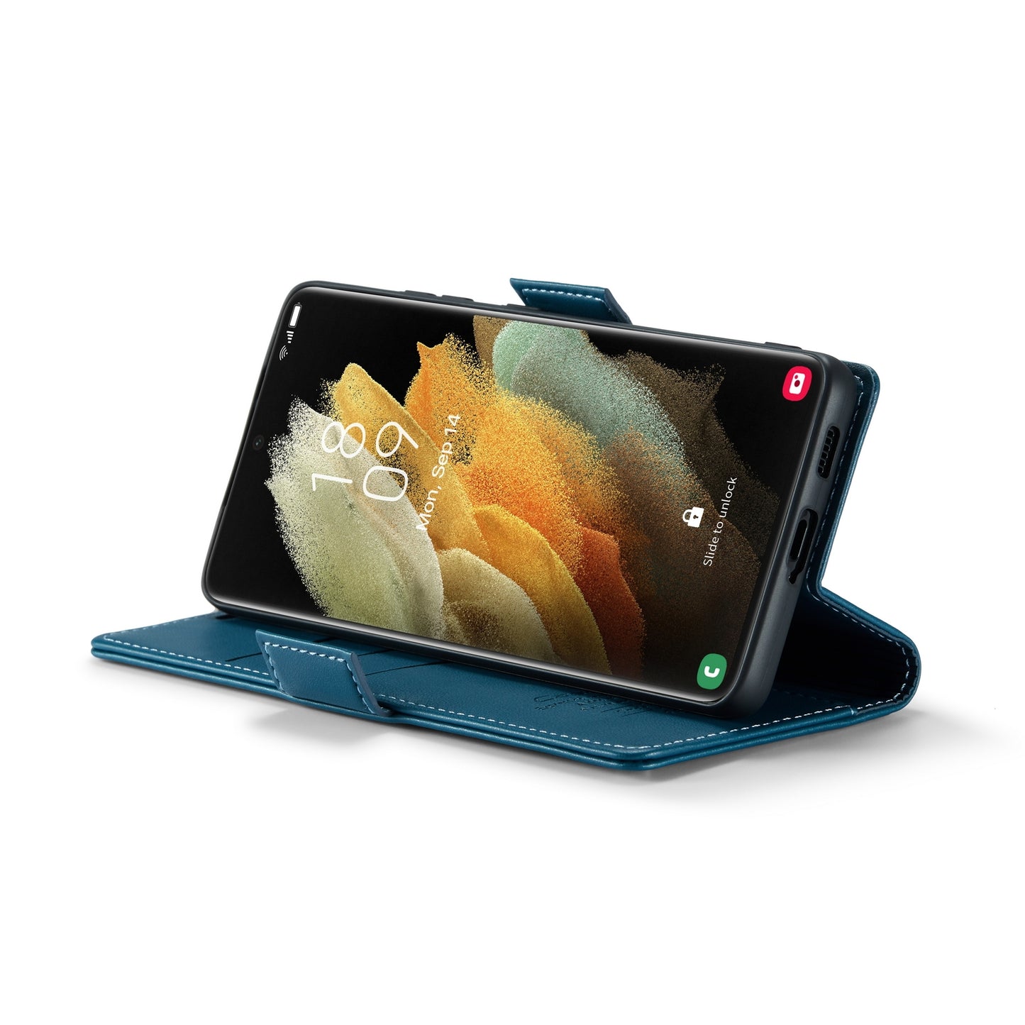 Samsung Galaxy S21 Ultra 5G Leather Wallet Case - RFID Blocking, Stand Function, Card Slots