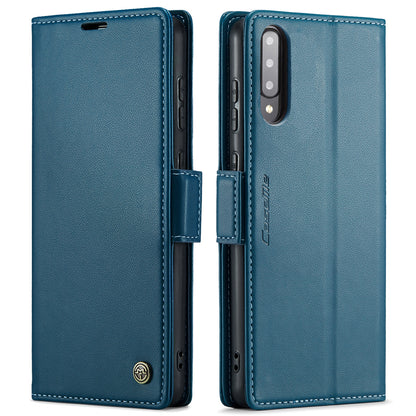 Samsung Galaxy A30s Leather Wallet Case - RFID Blocking, Stand Function, Card Slots