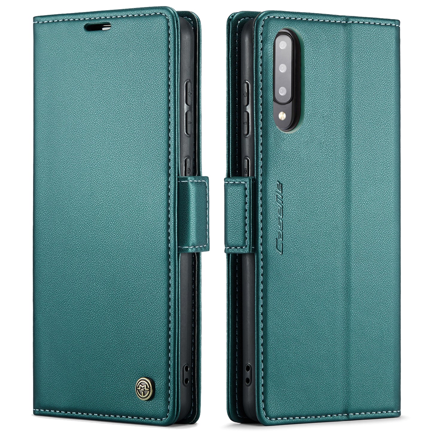 Samsung Galaxy A50/A50s Leather Wallet Case - RFID Blocking, Stand Function, Card Slots