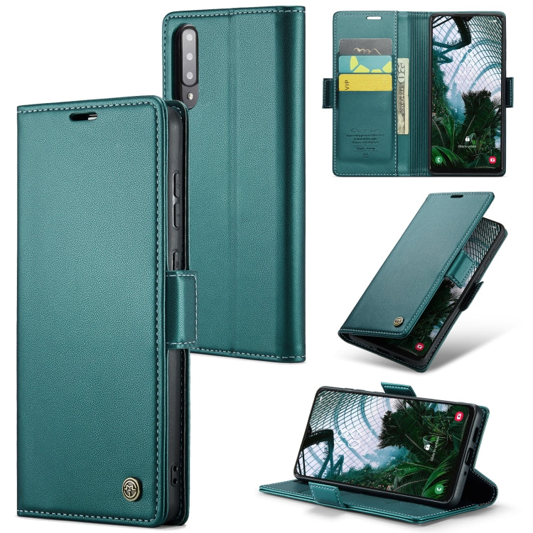 Samsung Galaxy A50/A50s Leather Wallet Case - RFID Blocking, Stand Function, Card Slots