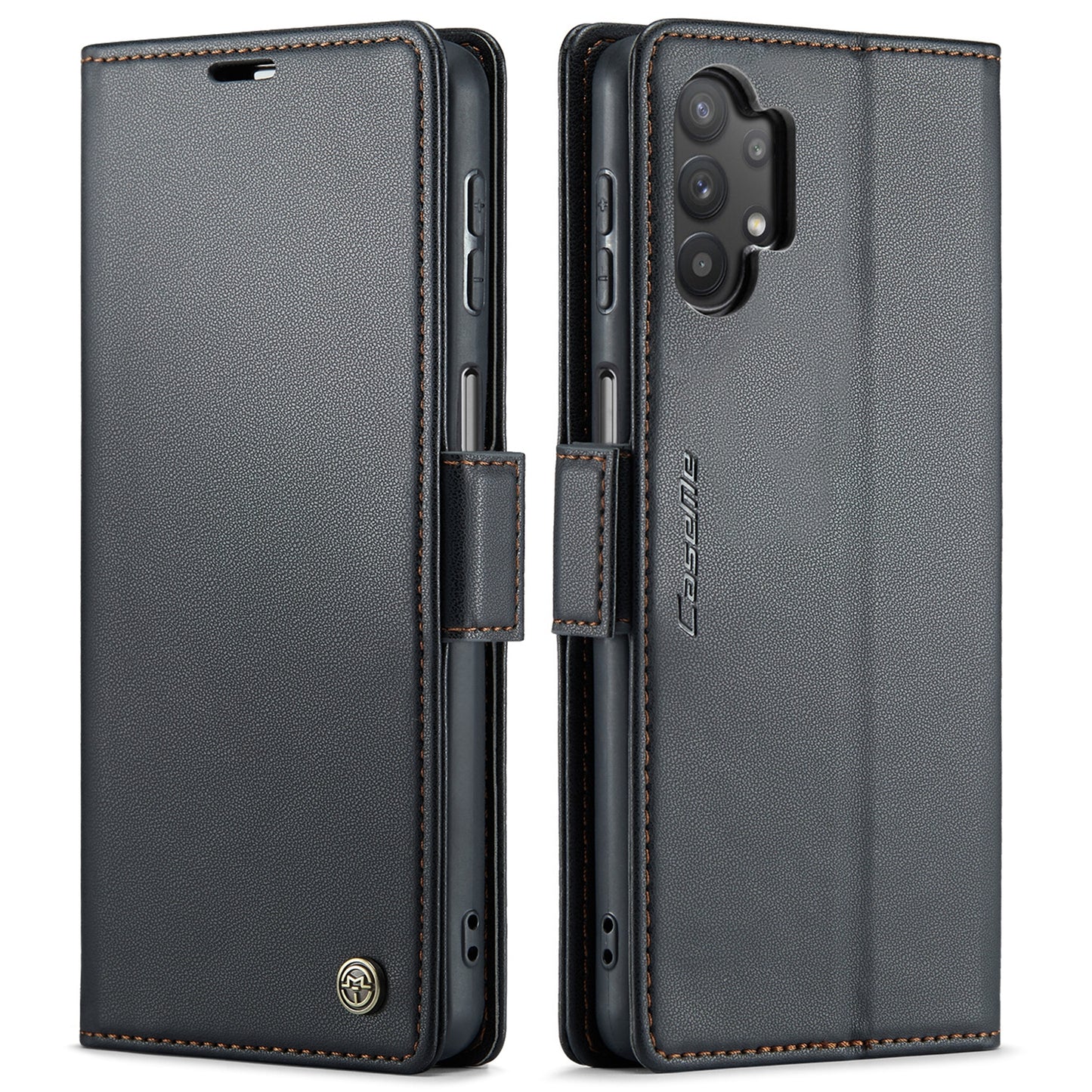 Samsung Galaxy A32 Leather Wallet Case - RFID Blocking, Stand Function, Card Slots