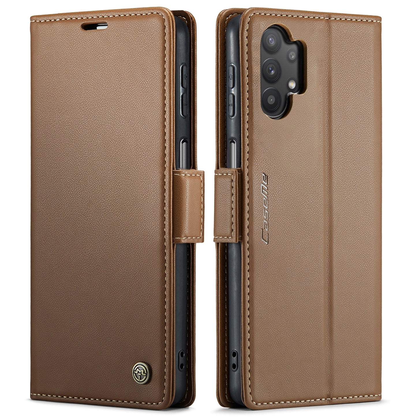 Samsung Galaxy M32 5G Leather Wallet Case - RFID Blocking, Stand Function, Card Slots