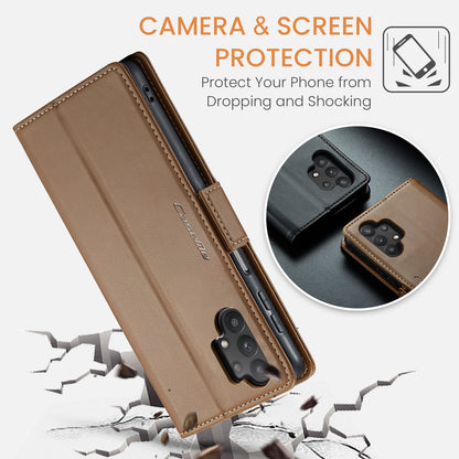 Samsung Galaxy A32 Leather Wallet Case - RFID Blocking, Stand Function, Card Slots