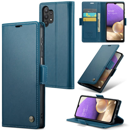 Samsung Galaxy M32 5G Leather Wallet Case - RFID Blocking, Stand Function, Card Slots