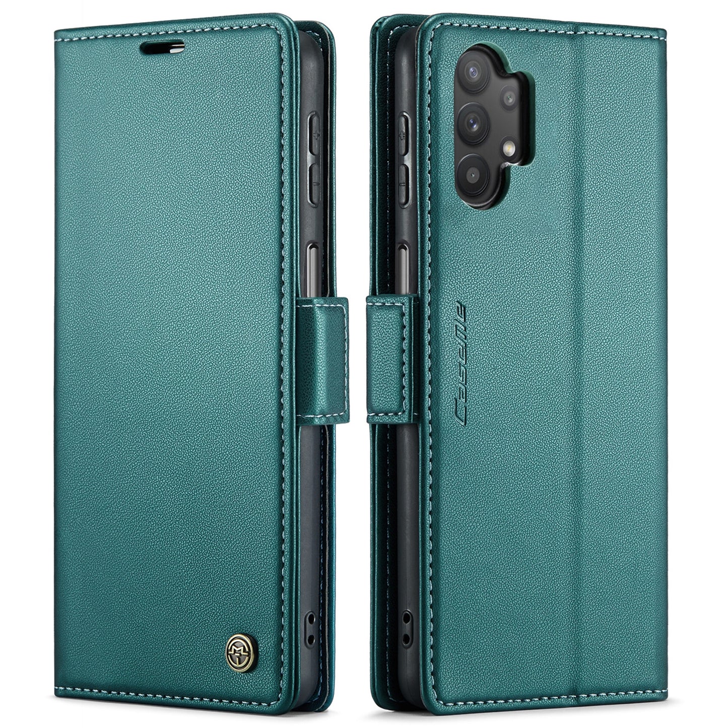 Samsung Galaxy A32 Leather Wallet Case - RFID Blocking, Stand Function, Card Slots