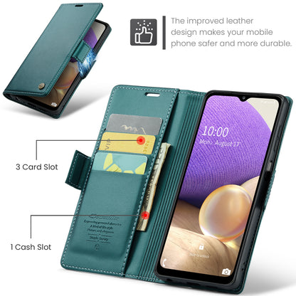 Samsung Galaxy A32 Leather Wallet Case - RFID Blocking, Stand Function, Card Slots