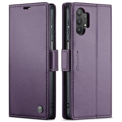 Samsung Galaxy M32 5G Leather Wallet Case - RFID Blocking, Stand Function, Card Slots
