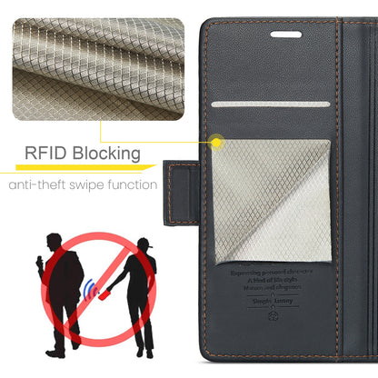Samsung Galaxy A40 Leather Wallet Case - RFID Blocking, Stand Function, Card Slots