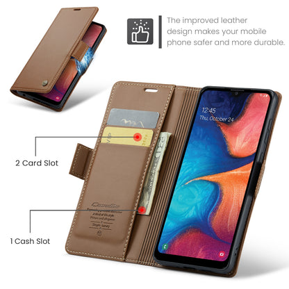 Samsung Galaxy A40 Leather Wallet Case - RFID Blocking, Stand Function, Card Slots