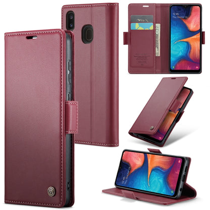 Samsung Galaxy A40 Leather Wallet Case - RFID Blocking, Stand Function, Card Slots