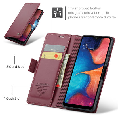 Samsung Galaxy A40 Leather Wallet Case - RFID Blocking, Stand Function, Card Slots
