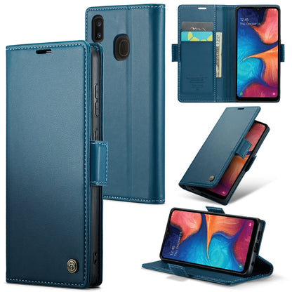 Samsung Galaxy A40 Leather Wallet Case - RFID Blocking, Stand Function, Card Slots