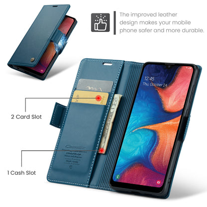 Samsung Galaxy A40 Leather Wallet Case - RFID Blocking, Stand Function, Card Slots
