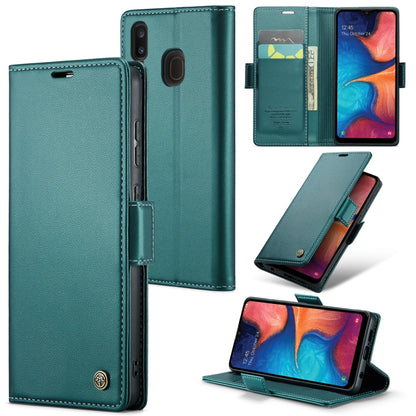 Samsung Galaxy A40 Leather Wallet Case - RFID Blocking, Stand Function, Card Slots
