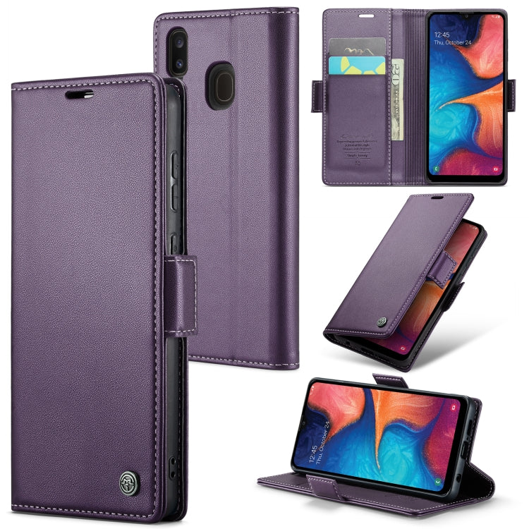 Samsung Galaxy A40 Leather Wallet Case - RFID Blocking, Stand Function, Card Slots