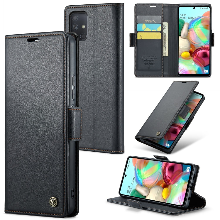 Samsung Galaxy A71 4G Leather Wallet Case - RFID Blocking, Stand Function, Card Slots
