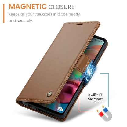 Samsung Galaxy A71 4G Leather Wallet Case - RFID Blocking, Stand Function, Card Slots