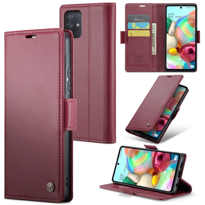 Samsung Galaxy A71 4G Leather Wallet Case - RFID Blocking, Stand Function, Card Slots