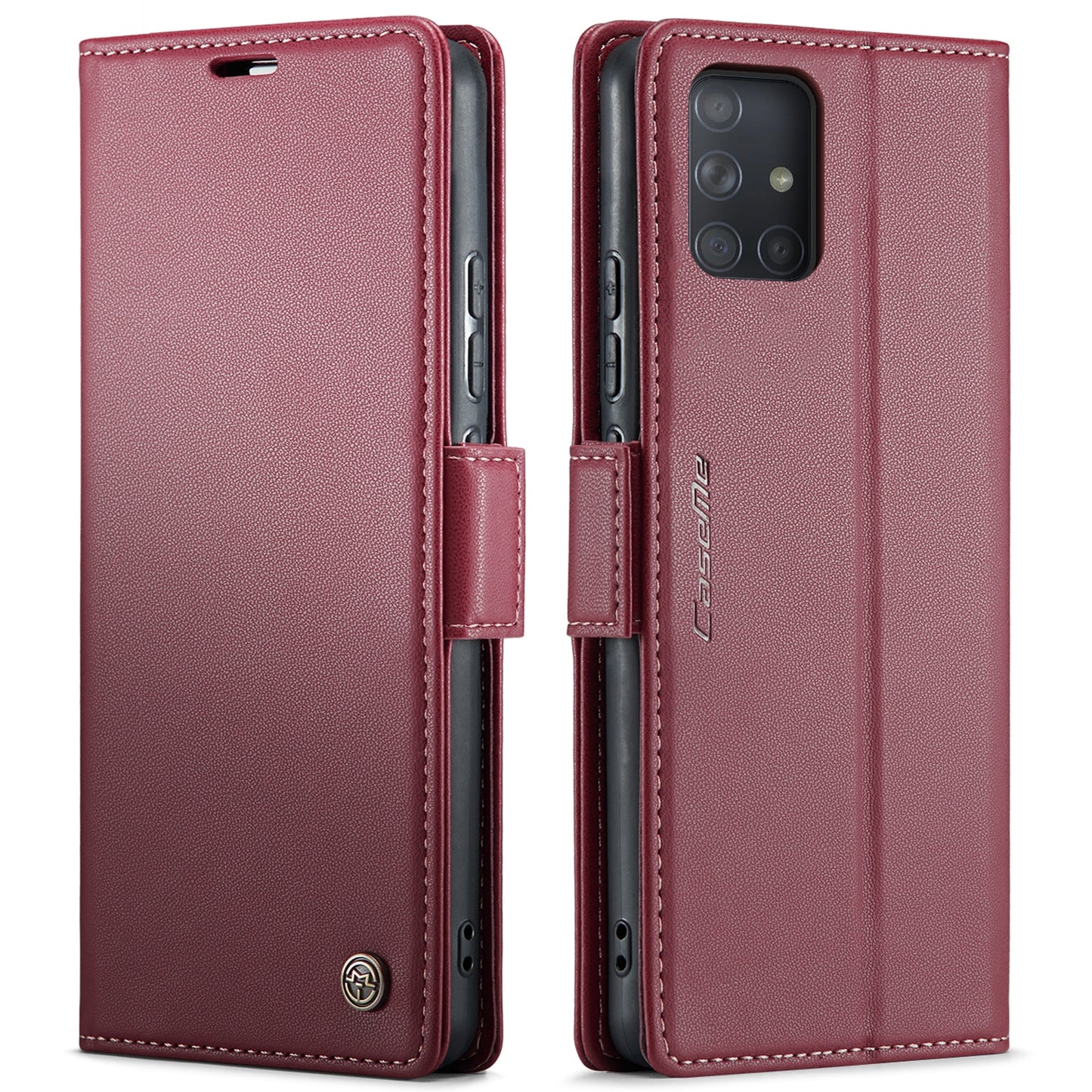 Samsung Galaxy A71 4G Leather Wallet Case - RFID Blocking, Stand Function, Card Slots