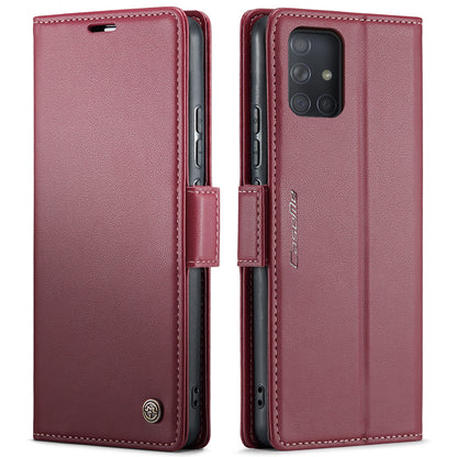Samsung Galaxy A71 4G Leather Wallet Case - RFID Blocking, Stand Function, Card Slots
