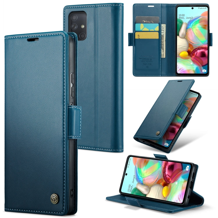 Samsung Galaxy A71 4G Leather Wallet Case - RFID Blocking, Stand Function, Card Slots
