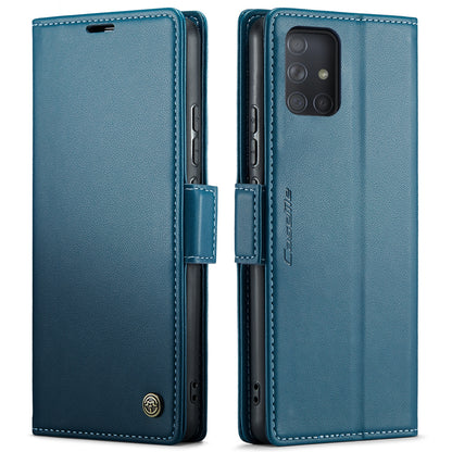 Samsung Galaxy A71 4G Leather Wallet Case - RFID Blocking, Stand Function, Card Slots