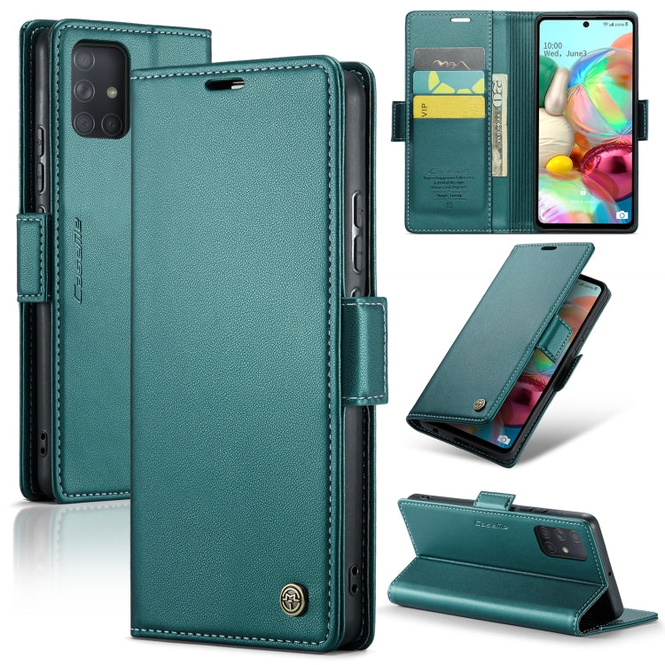 Samsung Galaxy A71 4G Leather Wallet Case - RFID Blocking, Stand Function, Card Slots