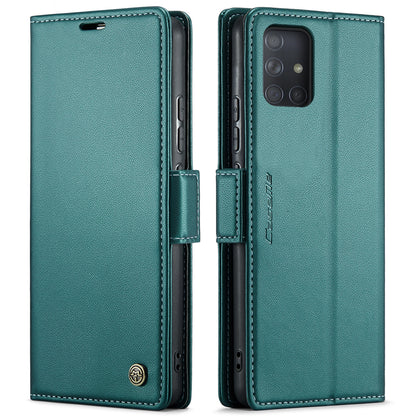 Samsung Galaxy A71 4G Leather Wallet Case - RFID Blocking, Stand Function, Card Slots