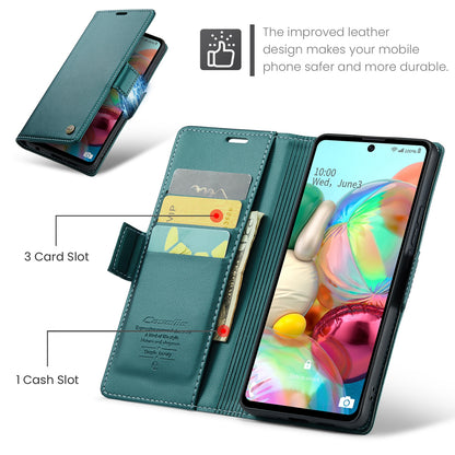Samsung Galaxy A71 4G Leather Wallet Case - RFID Blocking, Stand Function, Card Slots