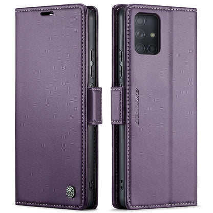 Samsung Galaxy A71 4G Leather Wallet Case - RFID Blocking, Stand Function, Card Slots